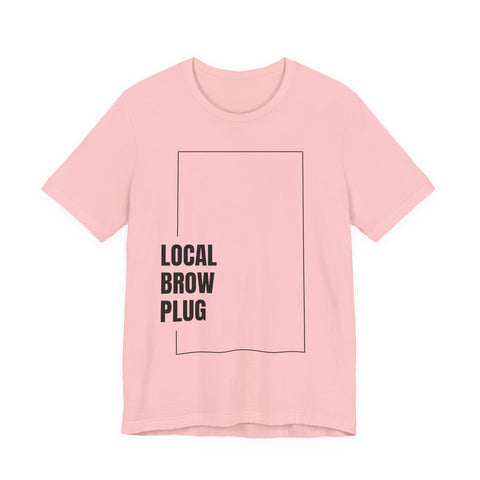 Local Brow Plug Unisex Jersey Tee - Stylish Casual Wear, Gift for Beauty Enthusiasts, Trendy Fashion Statement, Comfortable Everyday Tee