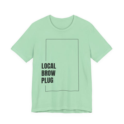 Local Brow Plug Unisex Jersey Tee - Stylish Casual Wear, Gift for Beauty Enthusiasts, Trendy Fashion Statement, Comfortable Everyday Tee