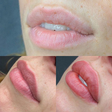 Lip Blushing Session with One Touch Up