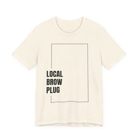 Local Brow Plug Unisex Jersey Tee - Stylish Casual Wear, Gift for Beauty Enthusiasts, Trendy Fashion Statement, Comfortable Everyday Tee
