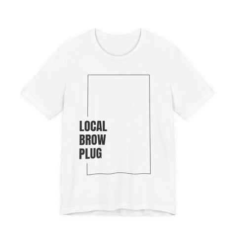 Local Brow Plug Unisex Jersey Tee - Stylish Casual Wear, Gift for Beauty Enthusiasts, Trendy Fashion Statement, Comfortable Everyday Tee